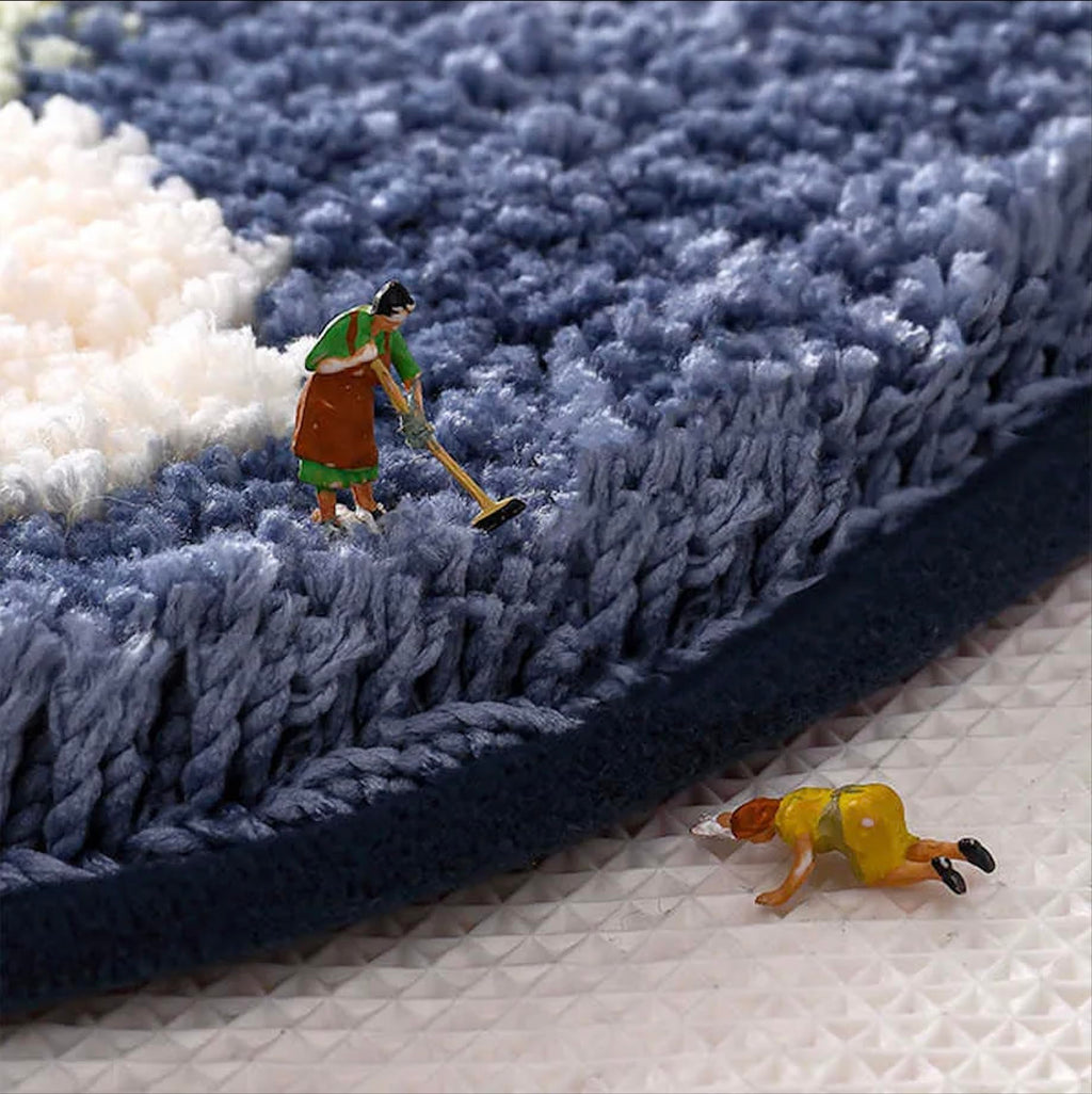 Roseate Frog Super Soft Anti Skid (40x60 cm) Super Absorbent Mats Microfibre 2000 GSM Door Mats for Home/Bathroom/Bedroom/Kitchen/Floor Mat (Pack of 1)