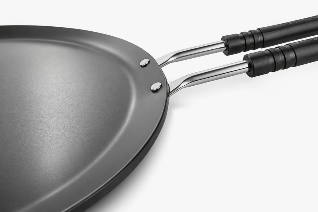 Pure Iron Induction Tawa 10 inch Diameter for Roti, Chapati & Dosa with Steel Handle | Heavy Iron Tava with Health Benefits | Non-Toxic, No Chemical Layer | Induction & Gas Compatible, 1 KG