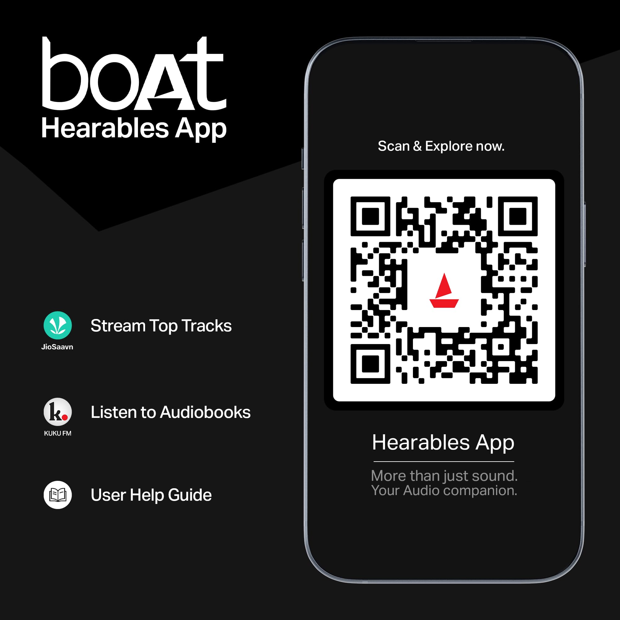 Boat Rockerz 411, 40Ms Low Latency, 40Hrs Battery, 40Mm Drivers, ENx Tech, Stream Ad Free Music via App Support, Bluetooth Headphones, Wireless Over Ear Headphone with Mic (Active Black)