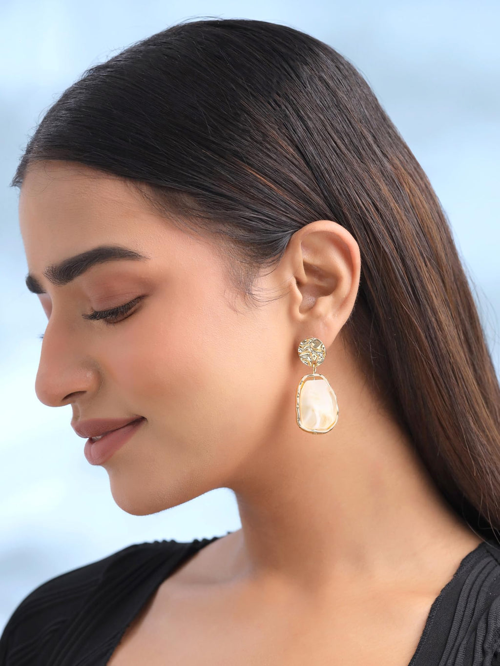 Yellow Chimes Earrings for Women and Girls Stone Drop | Gold Tone Stone Studded Drop Earrings | Birthday Gift for girls and women Anniversary Gift for Wife