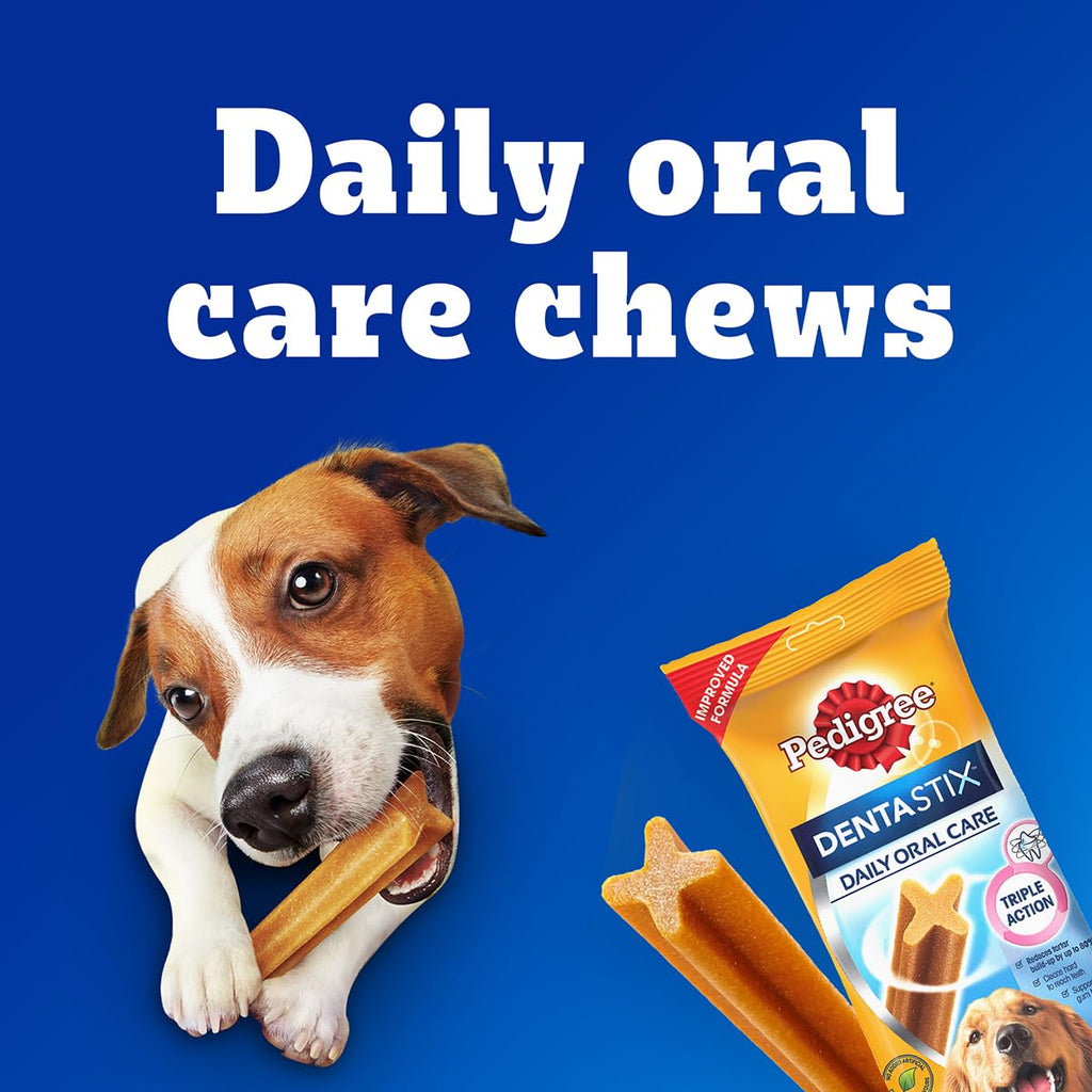 Pedigree Dentastix Oral Care Dog Treat, Adult Large Breed (25+ kg), 1.08 kg, Recommended by Vets, Supports Gum Health, Reduces Risk of Gum diseases
