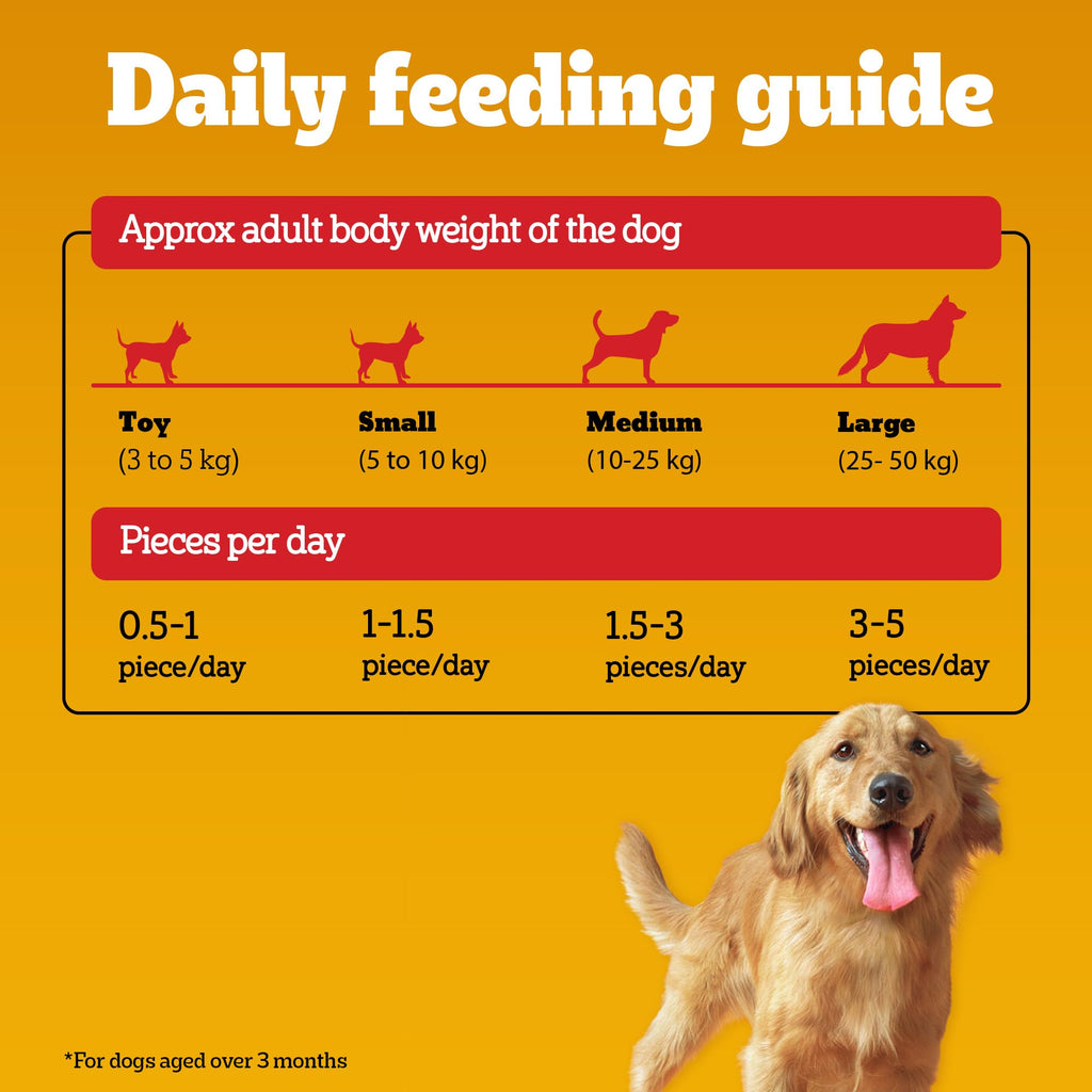 Pedigree Tasty Jerky Dog Treat, Chicken Flavour, 70g Jerky-style Treats for Bonding, Low-fat and Rich-protein* Dog Treat