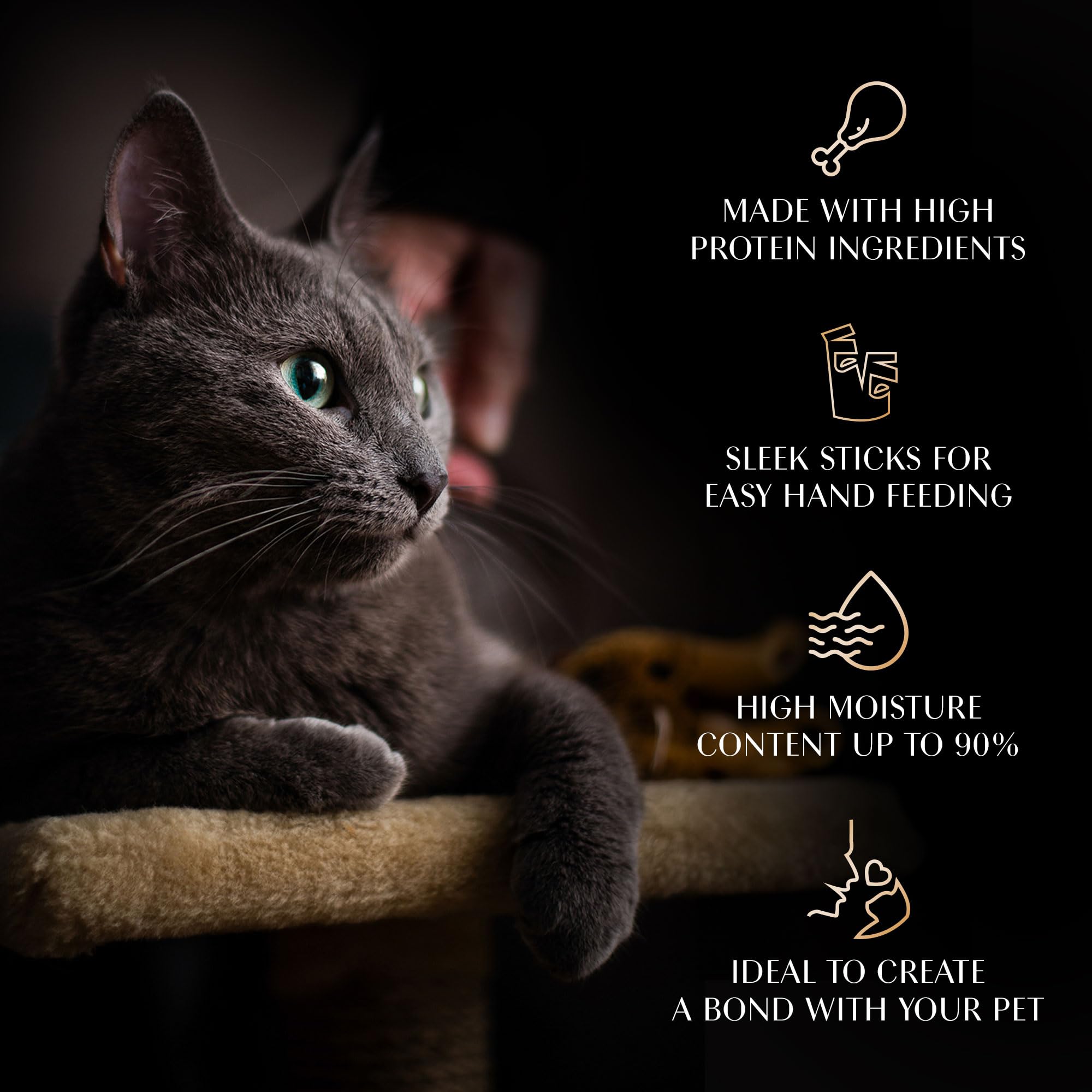 Sheba Melty Premium Lickable Creamy Cat Treats, Maguro Selection – Tuna & Tuna & Prawn Flavors, 4 Sticks x 12g (48g), Creamy Treats for Bonding