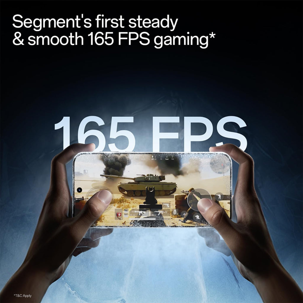 OnePlus Nord 6 | 8GB+256GB | Pitch Black | Snapdragon 8s Gen 4 | Segment's First Stable 165FPS Gaming | Segment's Largest 9000mAh Battery | Most Complete IP Rating | Personalized AI