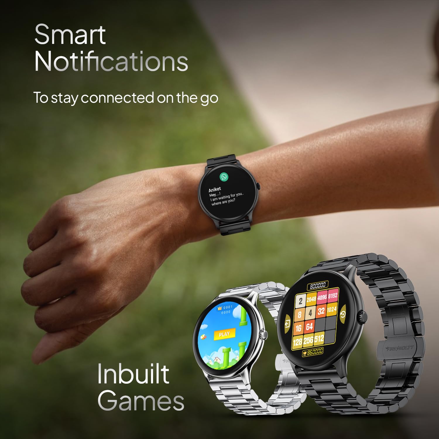 Fire‑Boltt Phoenix Pro Round Smart Watch 1.39″ Display with Bluetooth Calling, AI Voice Assistant,SpO2 & Heart Rate Monitor, 120+ Sports Modes,IP67 Waterproof Metal Smart Watch for Men & Women - Black