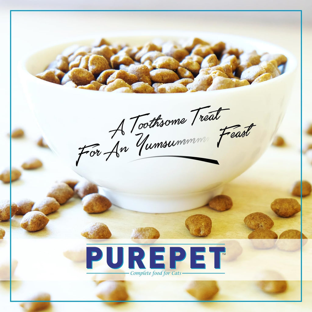 Purepet Adult Dry Cat Food 1kg | Ocean Fish Flavour | Hairball Protection | Heart Care with Taurine | Skin & Coat Health