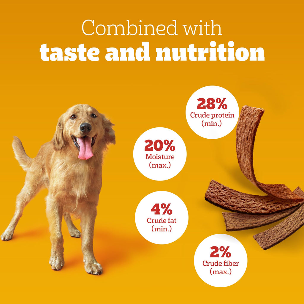Pedigree Tasty Jerky Dog Treat, Chicken Flavour, 70g Jerky-style Treats for Bonding, Low-fat and Rich-protein* Dog Treat