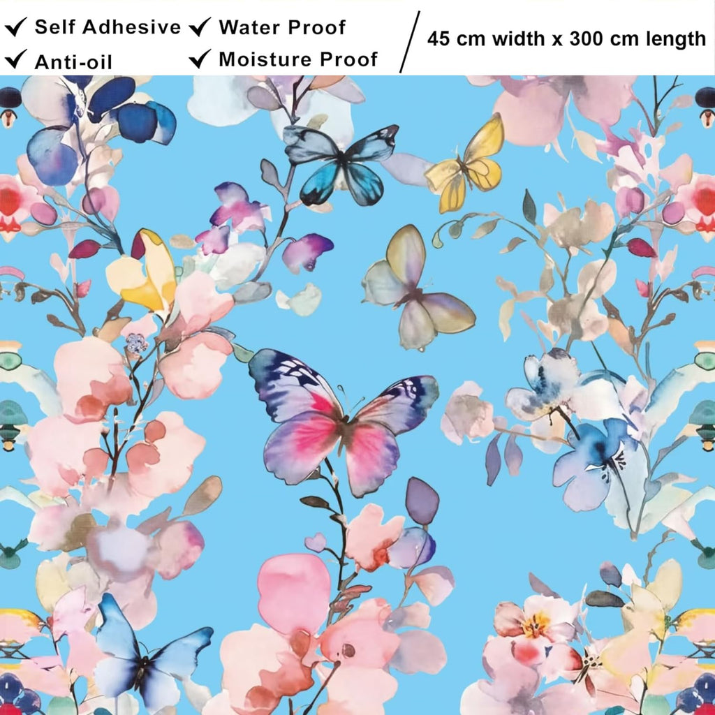 ROSASTELLA Self Adhesive Decorative Peel Stick Waterproof Wallpaper Wall Decor Removable Wall Paper for Living Room Hall Decoration PVC Vinyl DIY Contact Paper 45x304cm