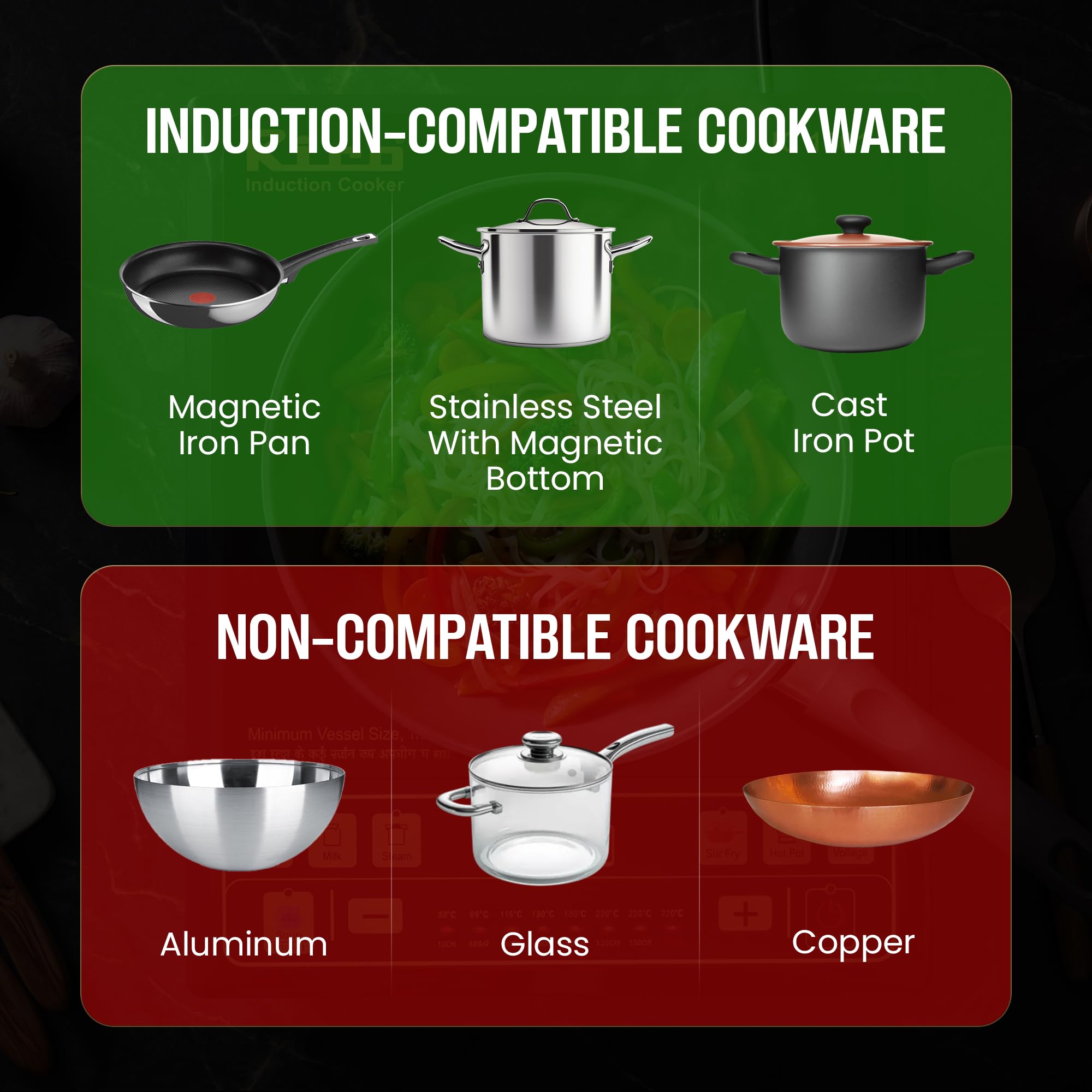 Rico BIS-ISI Certified induction stove with Free Vessel & Lid | 3 Yr Replacement Warranty on Coil | Milk Boil Mode with Timer | Fast Heating | Power Saving | 4KVA High Voltage Protection.