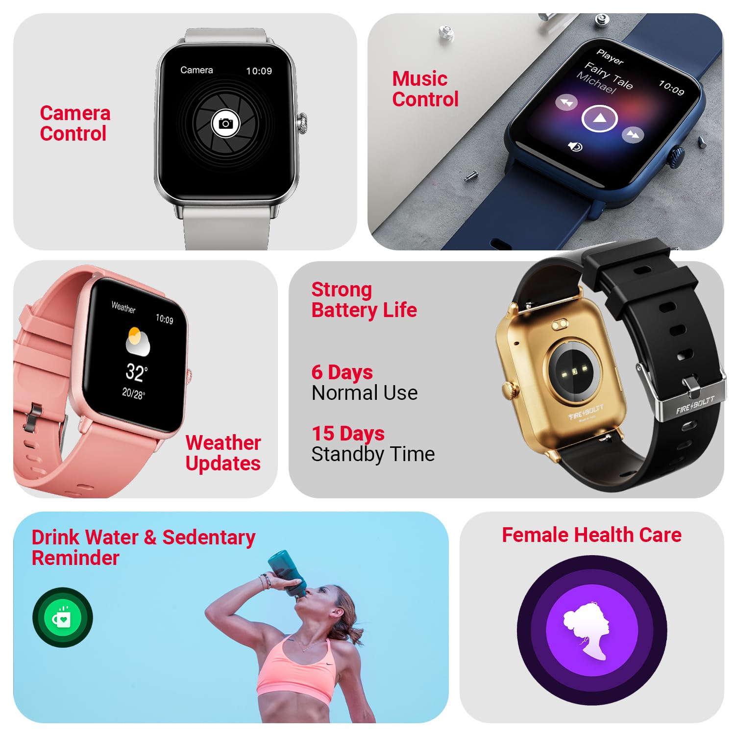 Fire-Boltt Ninja Call Pro Plus Bluetooth Calling Smart Watch, 1.83″ HD Display, AI Voice Assistant, 120+ Sports Modes, IP67 Waterproof, SpO2 & Heart Rate Monitor Smartwatch for Men & Women - Black