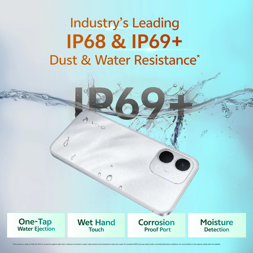 vivo T5X 5G (Star Silver, 6GB RAM, 128GB Storage) | 7200mAh Battery | 50MP Dual Camera | 32MP Selfie Camera | 6.76" HD+ Display | Dimensity 7400-Turbo Processor