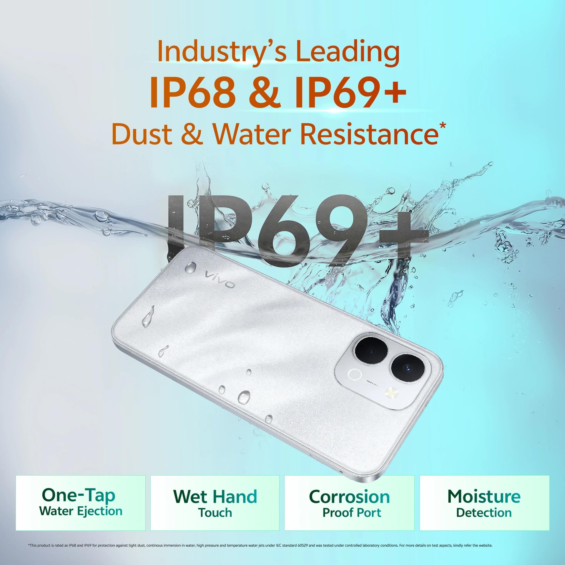 vivo T5X 5G (Star Silver, 6GB RAM, 128GB Storage) | 7200mAh Battery | 50MP Dual Camera | 32MP Selfie Camera | 6.76" HD+ Display | Dimensity 7400-Turbo Processor