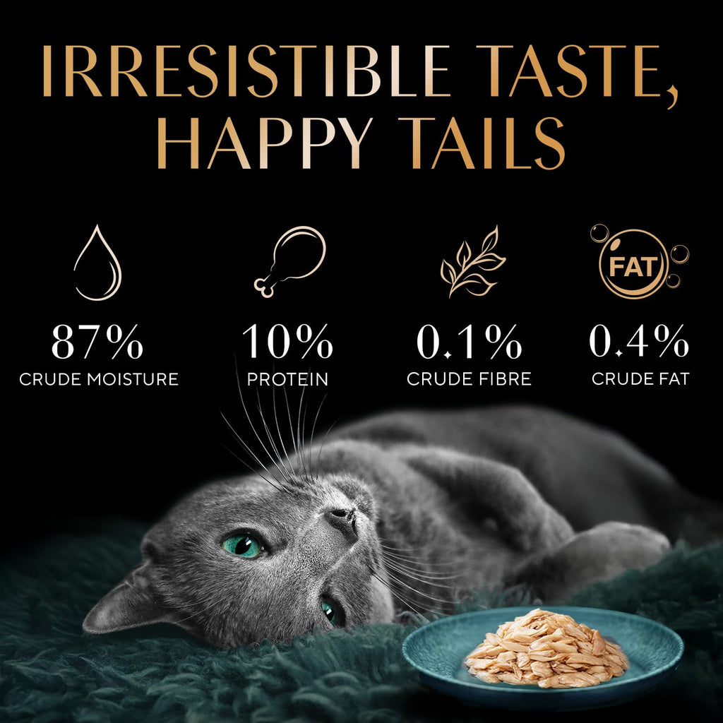 Sheba Rich Premium Adult (1+ Years) Wet Cat Food, Maguro & Bream Flavour, 35 g Pouch (Pack of 12), High-moisture wet food for healthy hydration