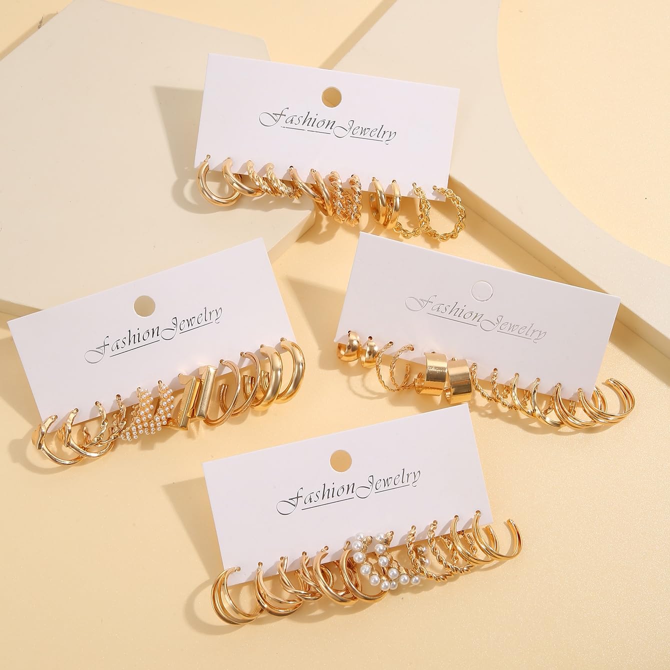 Shining Diva Fashion 24 Pairs Combo Set Latest Stylish Hoop Earrings for Women and Girls (15723er)