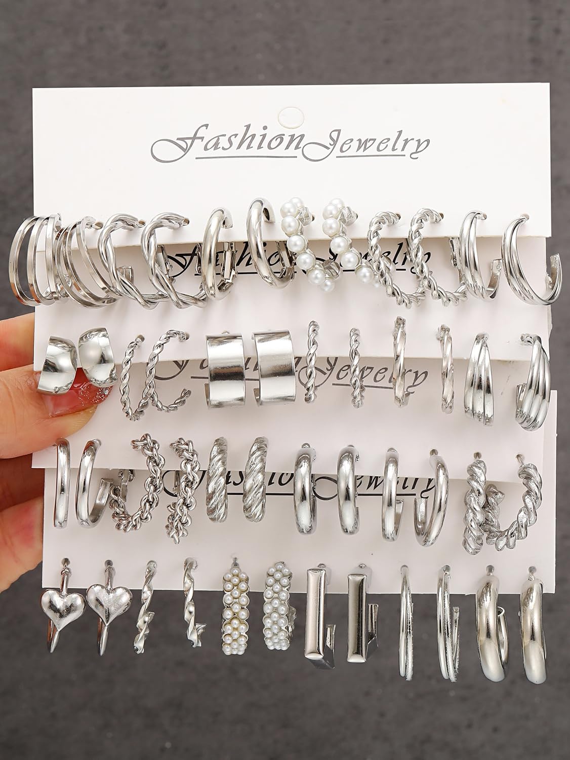 Shining Diva Fashion 24 Pairs Combo Set Latest Stylish Hoop Earrings for Women and Girls (15617er)