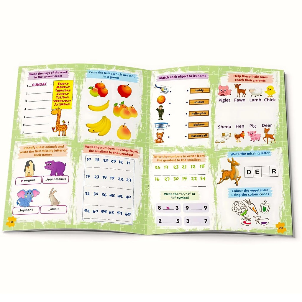 Brain Activity Book for Kids - 200+ Activities - Kids Activity Book - Early Learning - Activities for Children - Maths, English, Mazes, Spot the Differences, Word Search