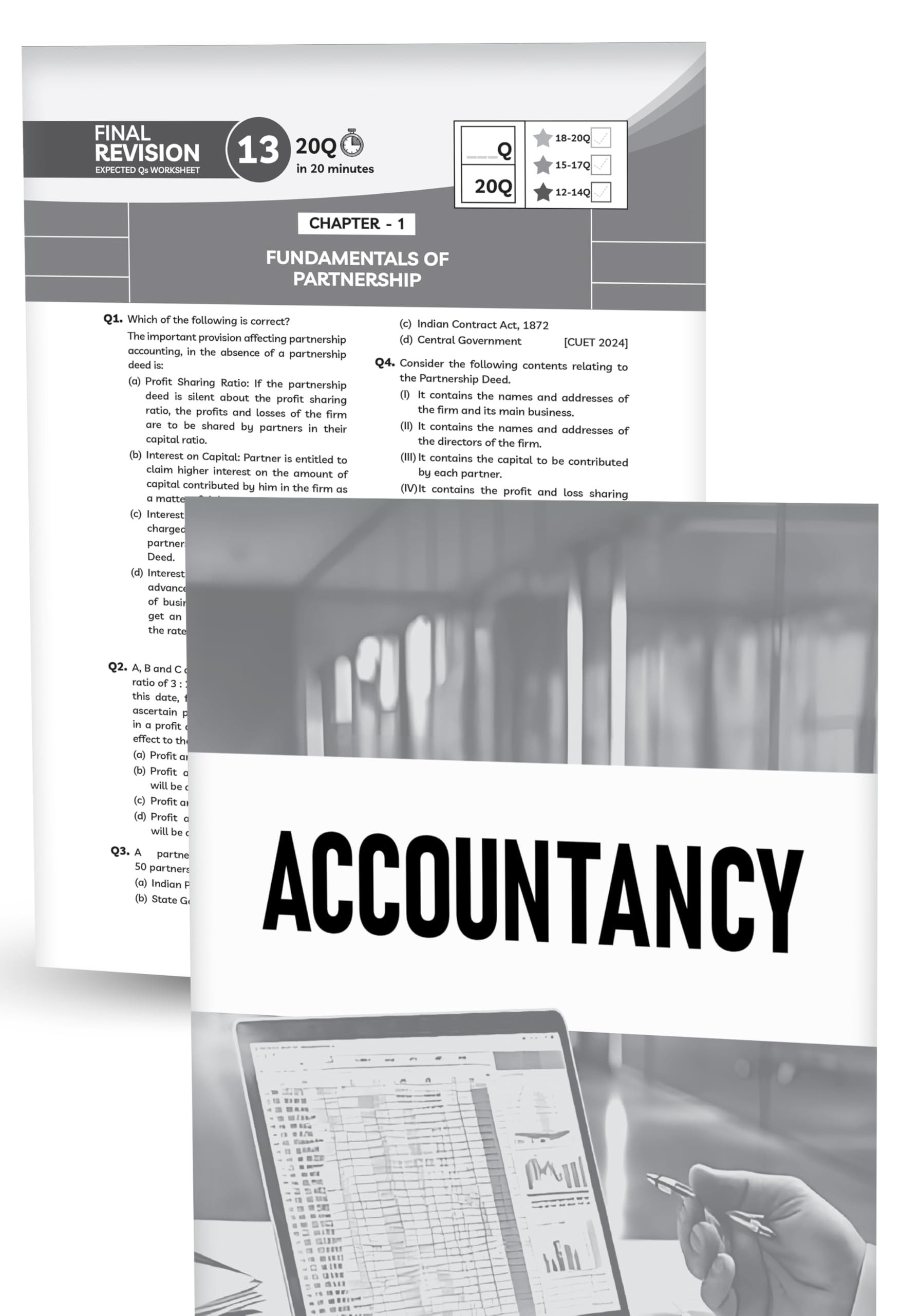 Educart CUET Commerce 2026 | 15 Days Chapter-wise Final Revision Book | Business Studies, Accountancy, Economics (Based on Latest CUET UG Syllabus Section II)