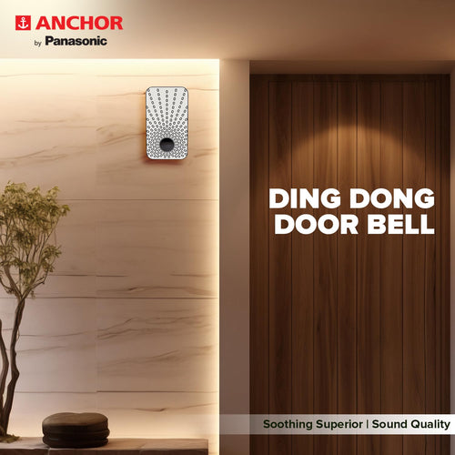Anchor by Panasonic Dual Tone Doorbell | Calling Bell for Home | Door Bell for Office, School (38912)