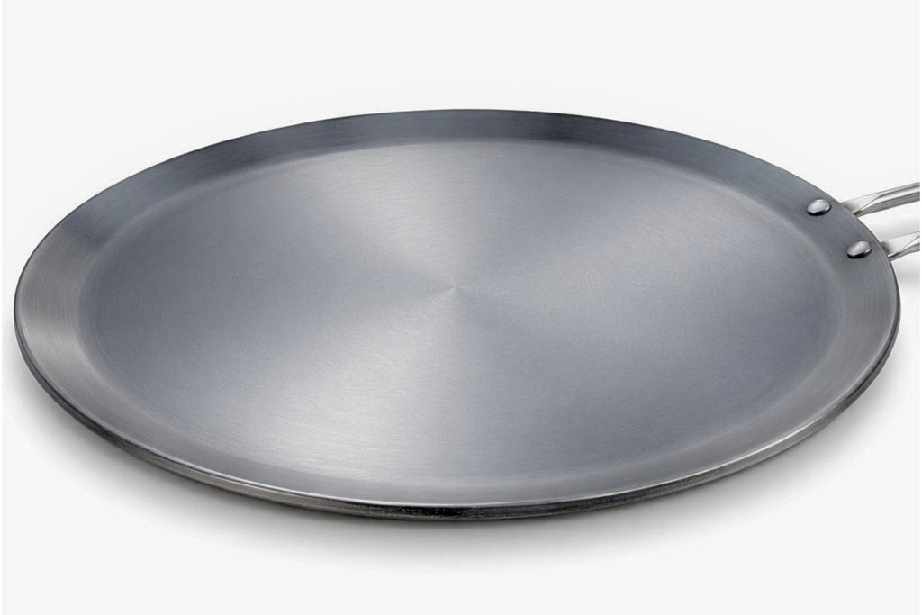 Pure Iron Induction Tawa 10 inch Diameter for Roti, Chapati & Dosa with Steel Handle | Heavy Iron Tava with Health Benefits | Non-Toxic, No Chemical Layer | Induction & Gas Compatible, 1 KG