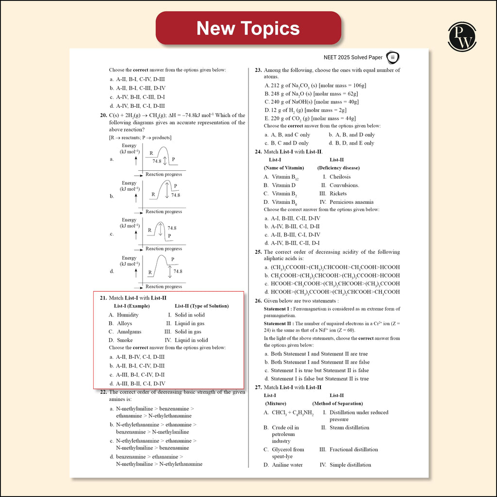 PW 38 Years NEET Previous Year Solved Question Papers Physics, Chemistry and Biology PYQ Combo Set of 3 Books (2025 - 1988) Chapterwise Topicwise Solutions For NEET Exam 2026 [Paperback] PW