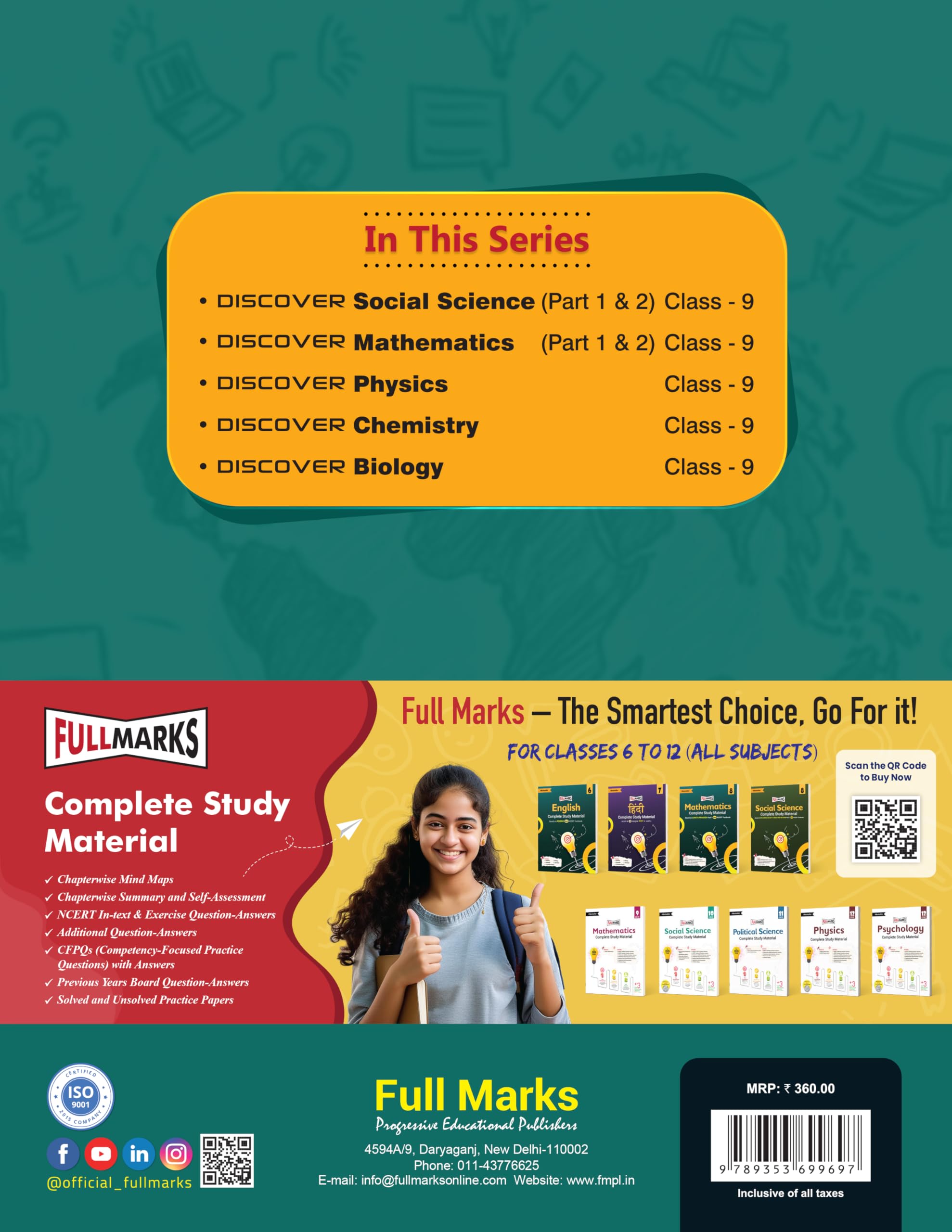 Full Marks Discover Social Science Part-1 Textbook for Class 9 | Based on New NCERT Syllabus | Aligned with NEP 2020 & NCF-SE 2023 | For 2027 Examination