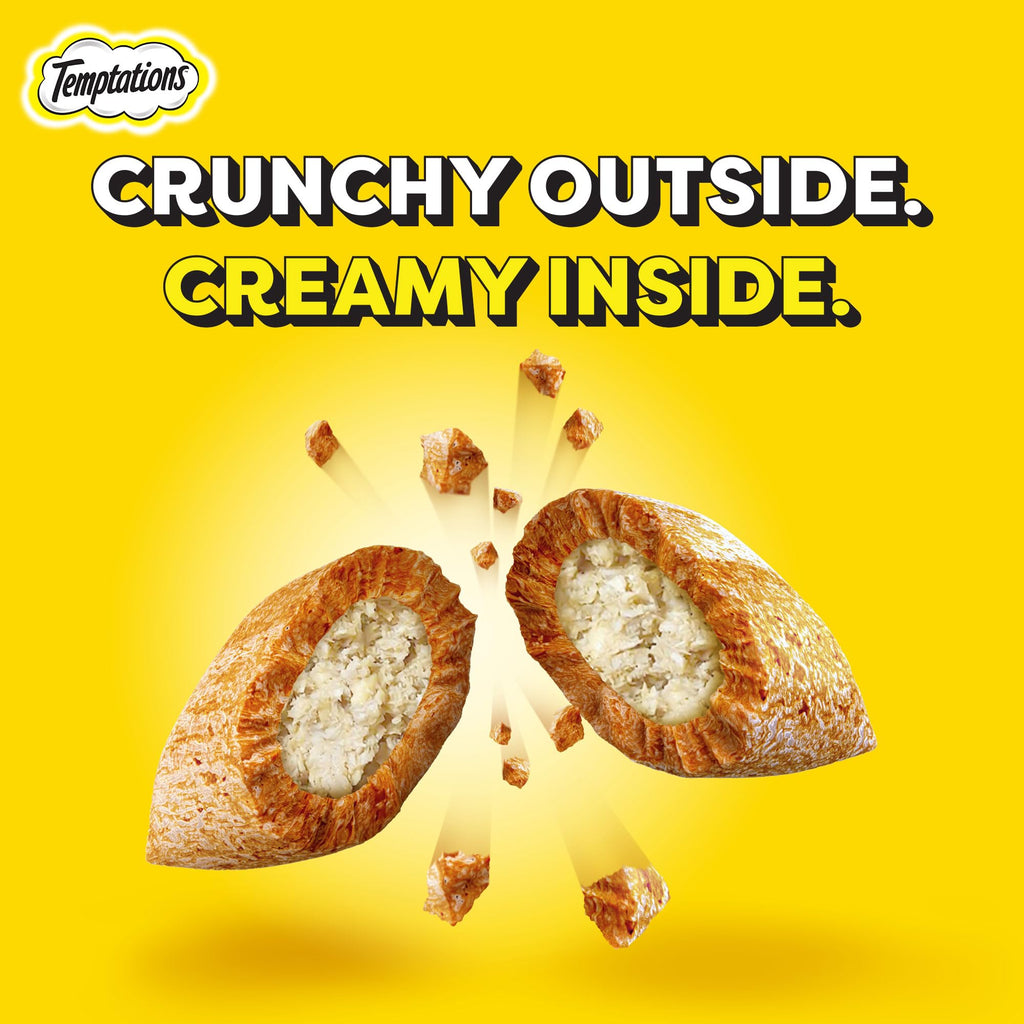 Temptations Crunchy Cat Treats, Seafood Medley Flavour, 85 g, Goodness of Protein, Vitamins & Minerals, Soft Inside Crunchy Outside, Adult, Chunk