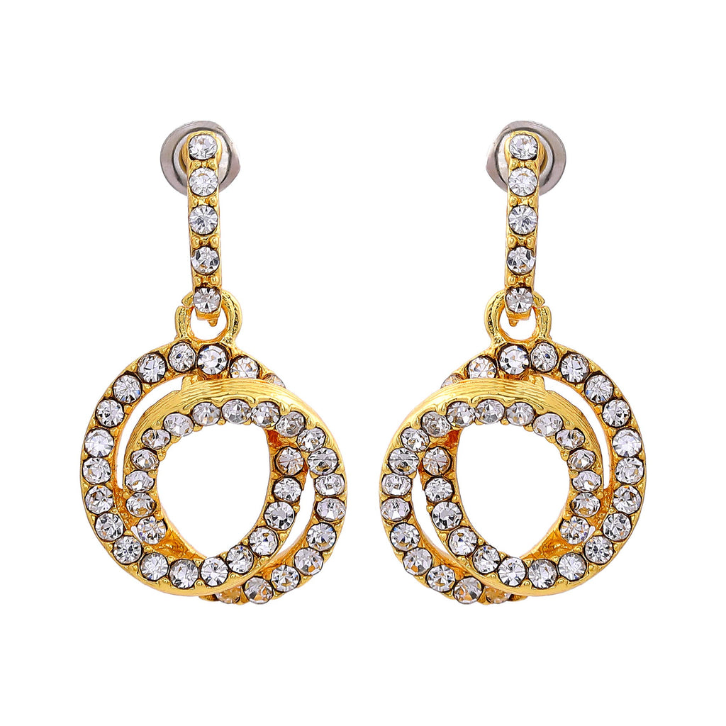Estele Women's Gehena - Gold Tone Hoola Hoop Dangle Earrings