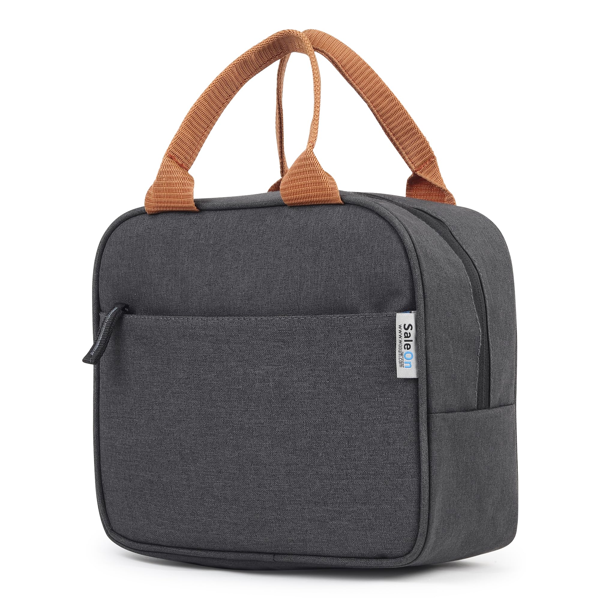 SaleOn Insulated Lunch Bag for Office Men & Women Waterproof Tiffin Bag for Office Use Thermal Lunch Box Bag for School & Kids Small Lunch Bag with Pockets Durable Lunchbox Carry Bag 1 Year Warranty