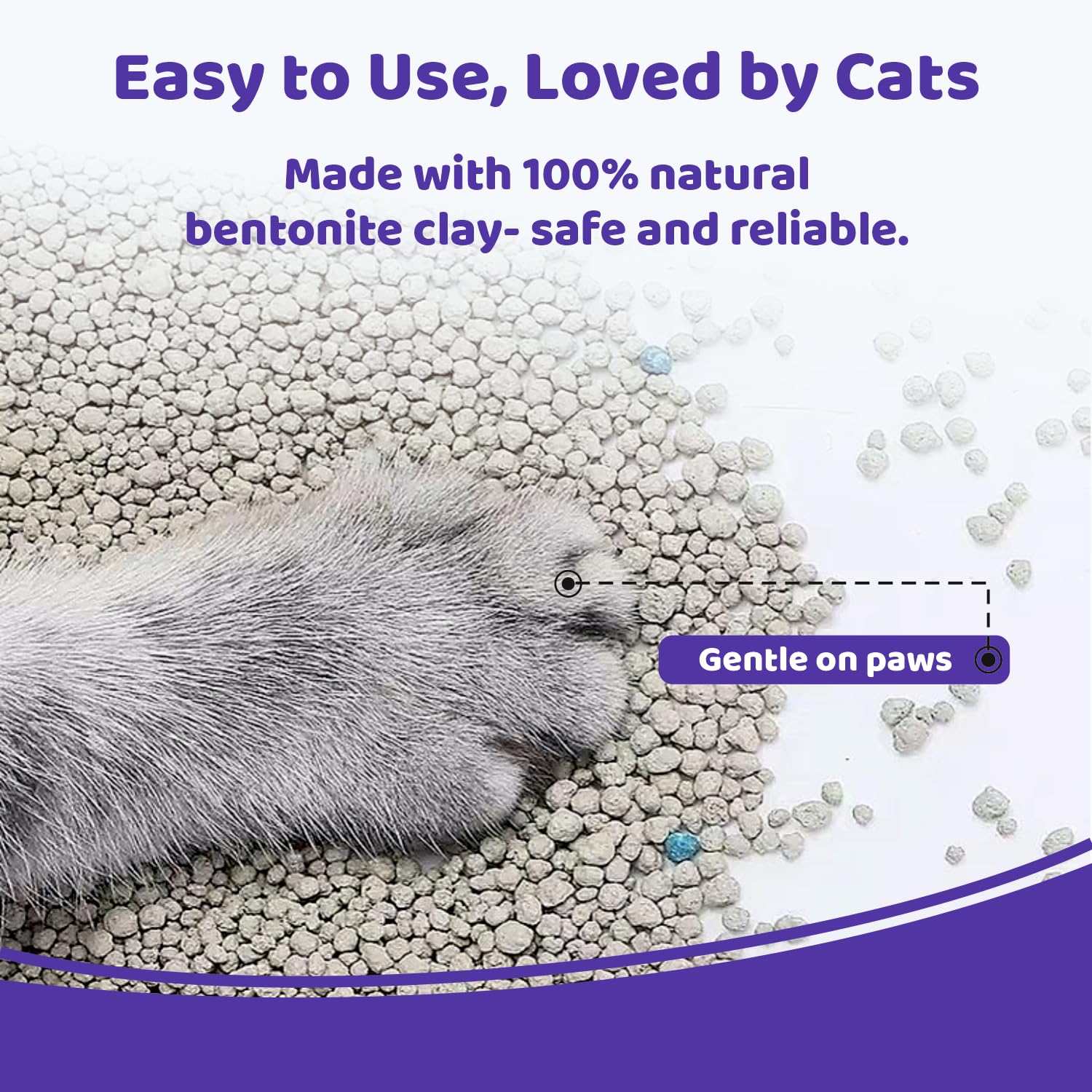 PETOSKA Cat Litter- 10Kg | Lavender Fragrance | Scoopable Bentonite Clay Cat Litter | Advanced Clumping Scented Litter Sand | 99.9% Dust Free | Natural | Odour Control Pack of 2