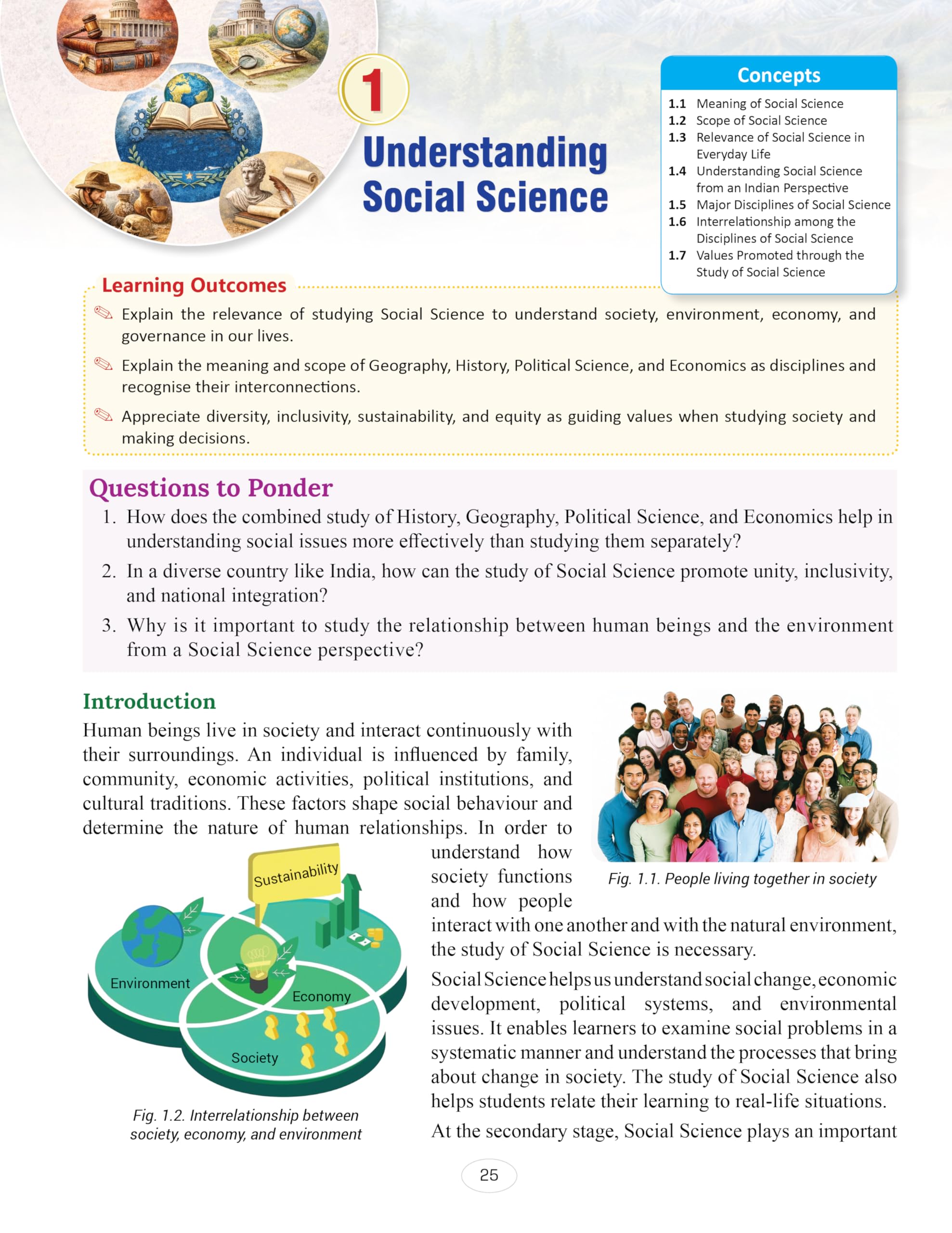 Full Marks Discover Social Science Part-1 Textbook for Class 9 | Based on New NCERT Syllabus | Aligned with NEP 2020 & NCF-SE 2023 | For 2027 Examination
