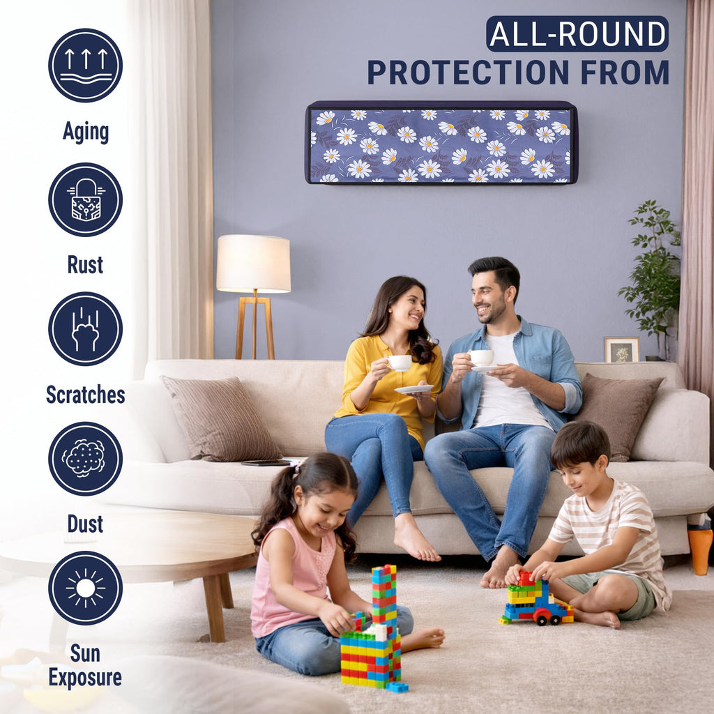 Robustt 1.5 Ton Split AC Cover for Indoor and Outdoor Unit | Waterproof & Dustproof AC Covers with Sun Exposure and Rust Protection