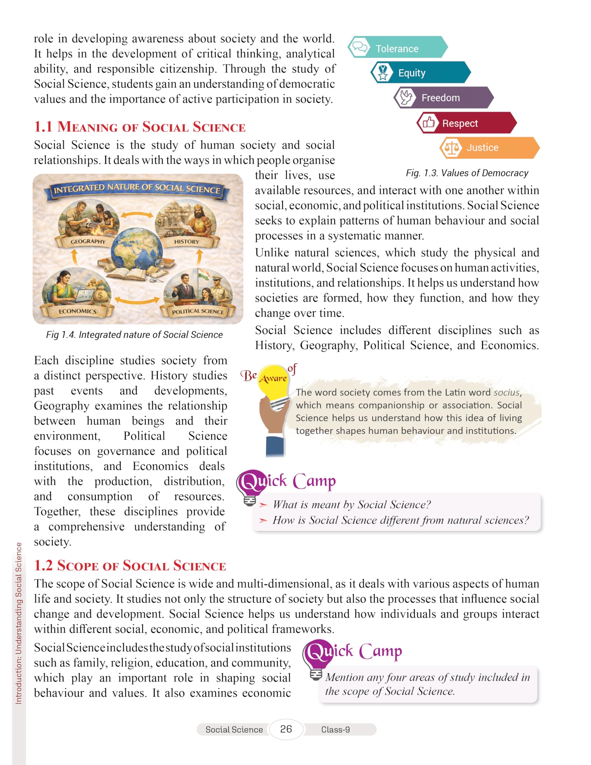 Full Marks Discover Social Science Part-1 Textbook for Class 9 | Based on New NCERT Syllabus | Aligned with NEP 2020 & NCF-SE 2023 | For 2027 Examination
