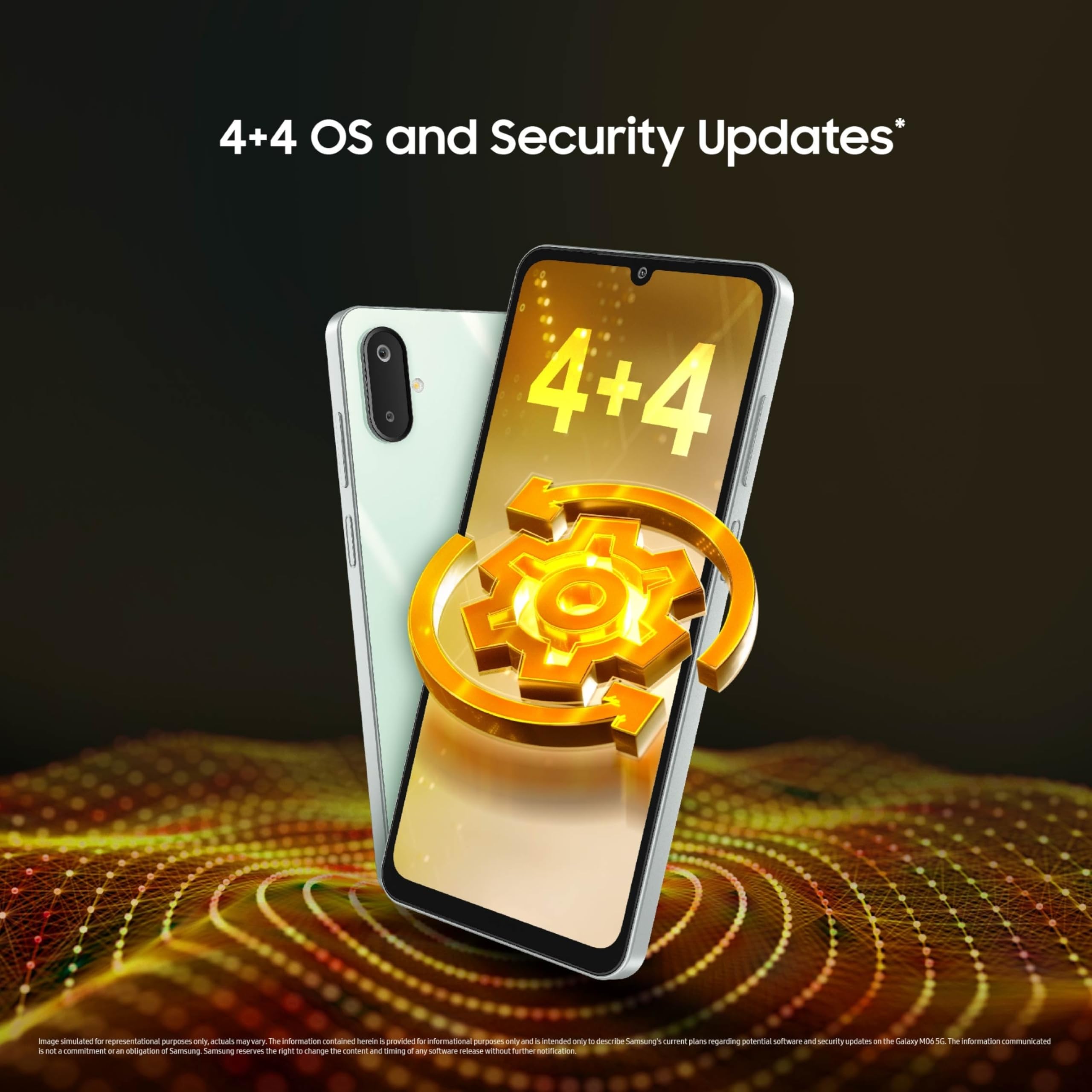 Samsung Galaxy M06 5G Mobile (Sage Green, 4GB RAM, 128GB Storage) | MediaTek Dimensity 6300 | AnTuTu 623K+ | 12 5G Bands | 25W Fast Charging | 4 Gen OS Upgrades | 50MP Camera | Without Charger