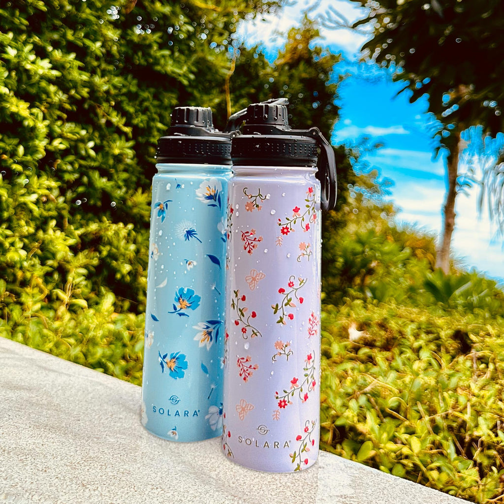 SOLARA Insulated Water Bottle 650ml, Hot Water Bottle, Thermosteel Water Bottles for Travel, Home, Office, School, Gym, Adults, Water Bottle Hot and Cold, Sipper Bottle, Angle Pink